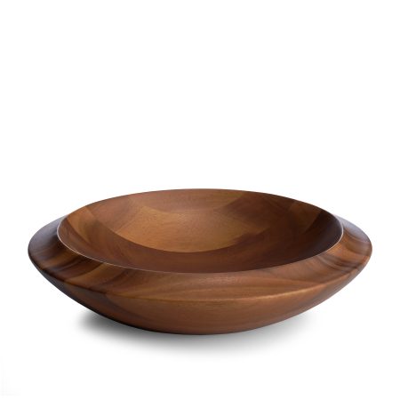 Round Teak Wood Plate